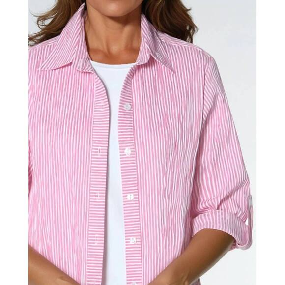 NEW J'ENVIE/ELI semana button-down shirt in punch - Picture 2 of 2